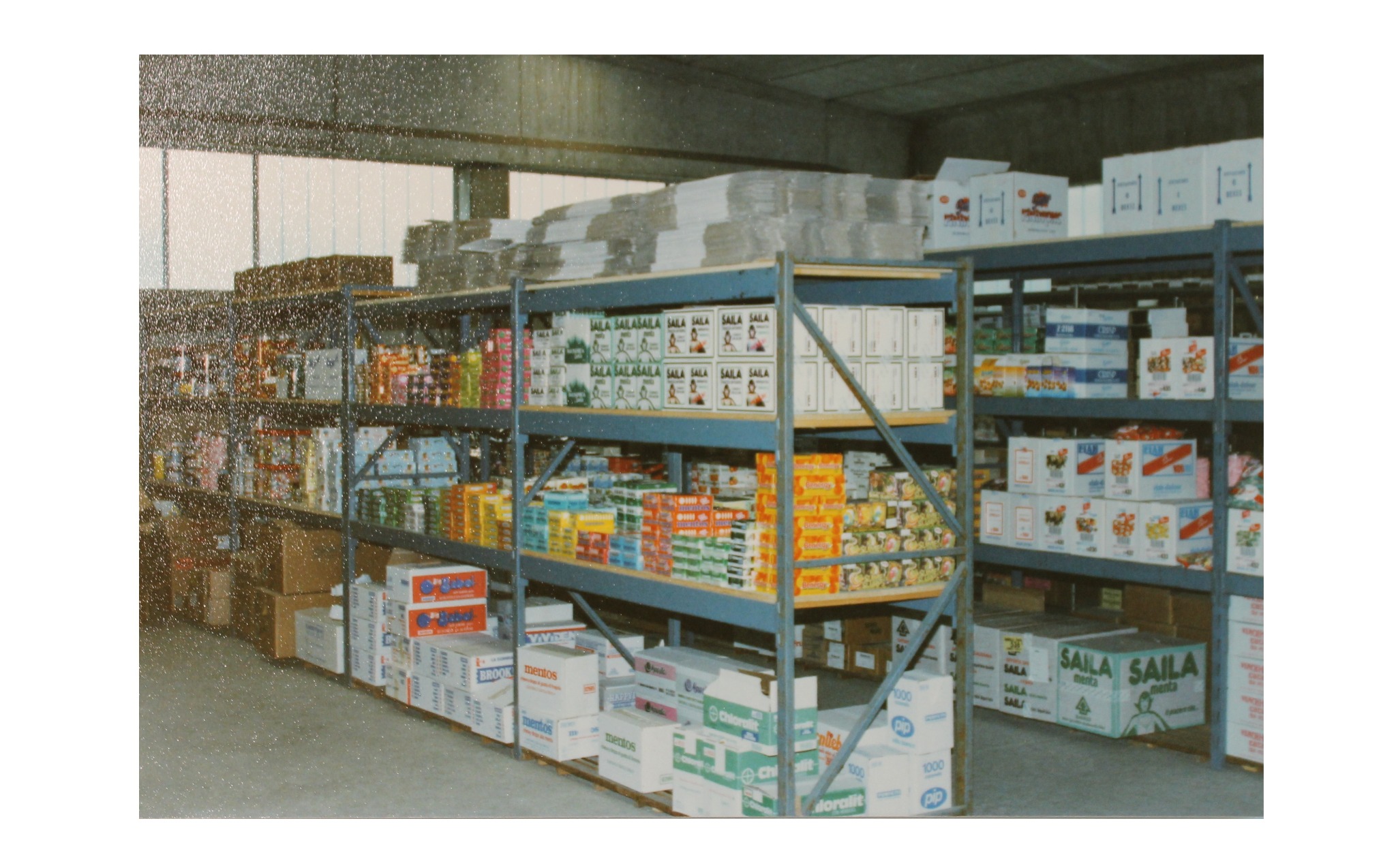 Scaffali del magazzino storico EMMECI